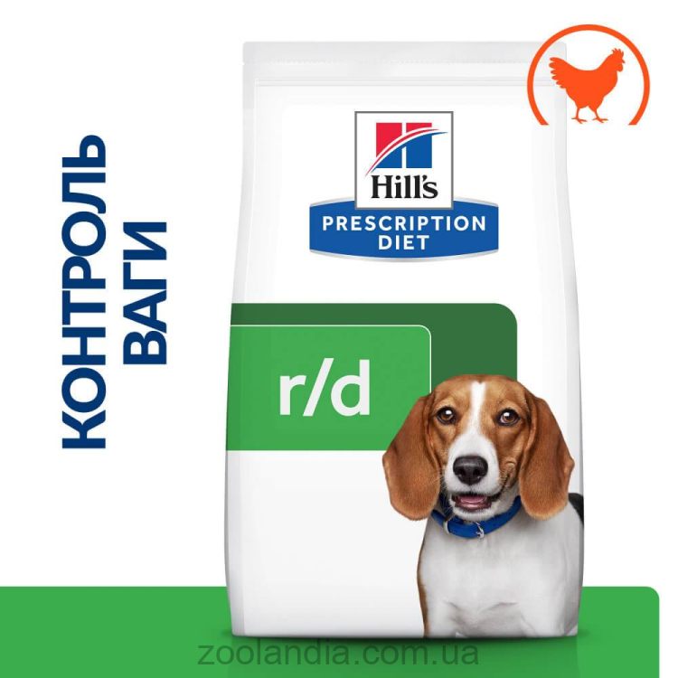 Hills (Хилс) Prescription Diet Canine r/d Weight Reduction - лечебный корм для собак с избыточным весом