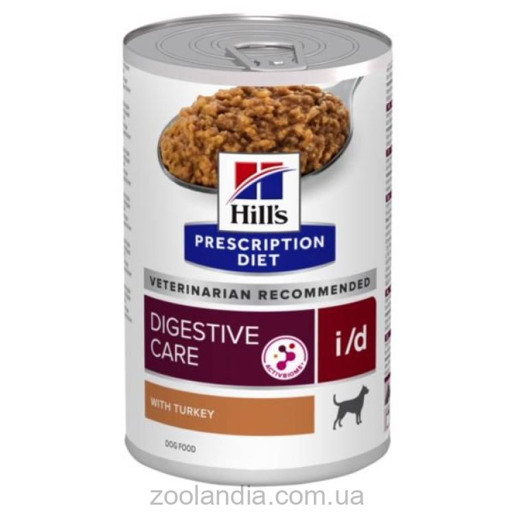 Hill's (Хилс)  PRESCRIPTION DIET i/d Digestive Care - Лечебные консервы для собак при нарушениях пищеварения, с индейкой