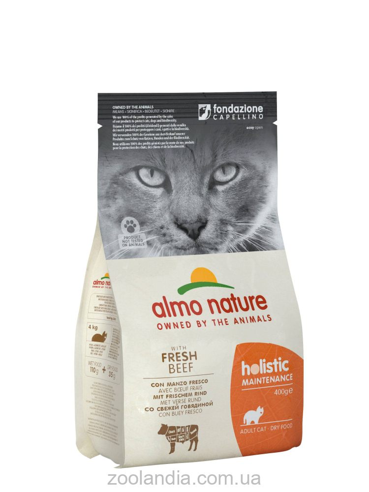 Almo Nature (Альмо Натюр) Holistic Cat - Сухой корм для взрослых кошек со свежей говядиной