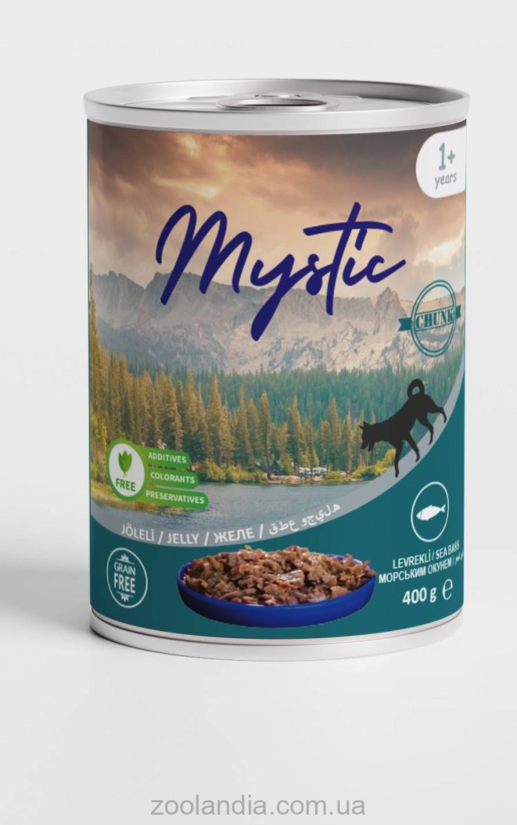 Mystic (Мистик) Dog- Консервы для собак кусочки индейки в желе