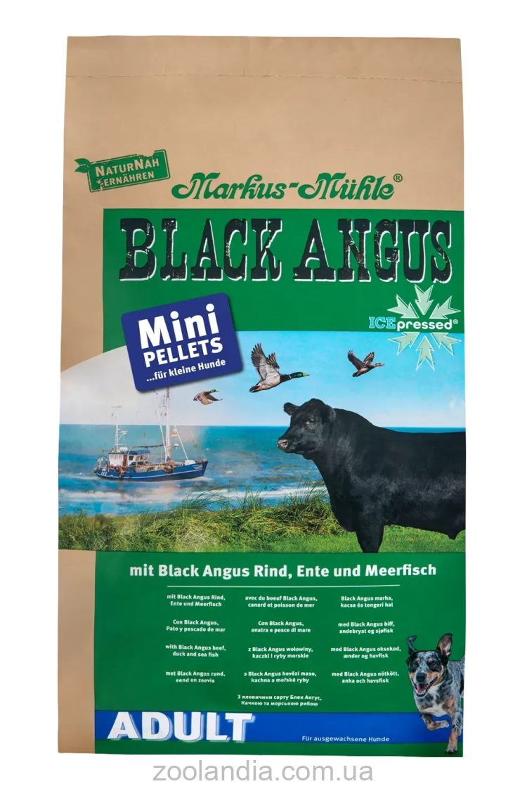 Luposan (Люпосан) Markus-Muhle Black Angus Adult Mini Pellets  - Сухой корм для собак