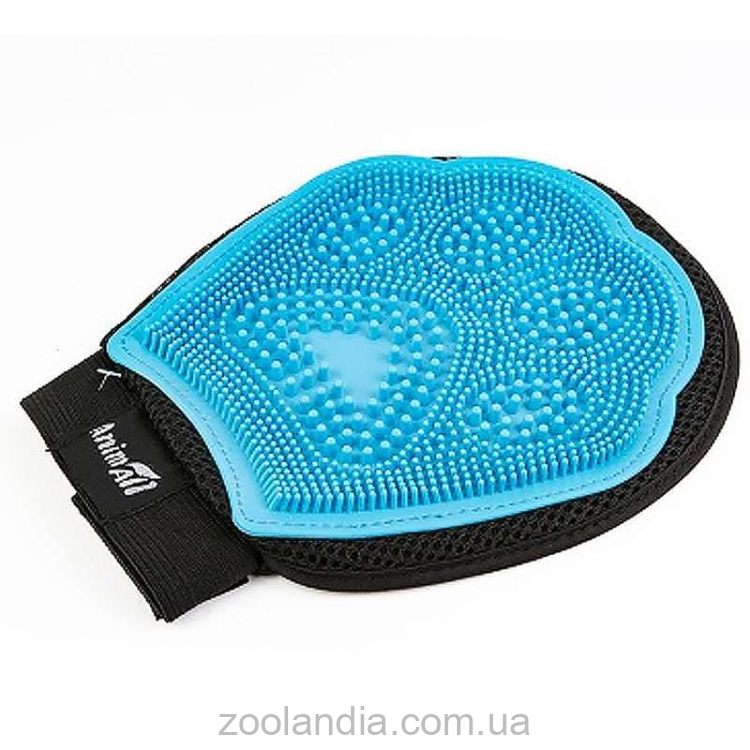 AnimAll (ЭнимАлл) Groom - Перчатка массажная для вычесывания шерсти для собак и кошек