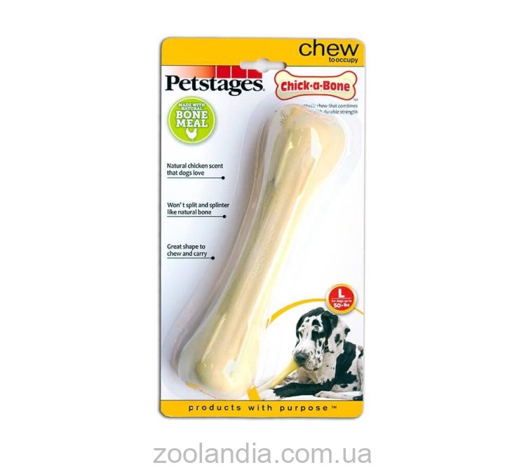 Petstages (Петстейджес) Chick A Bone Игрушка для собак Чик-А-Бон кость средняя
