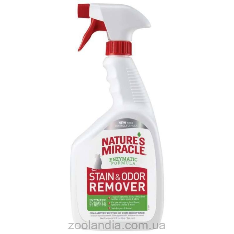 УЦЕНКА!!! Nature's Miracle (Нейчерс Миракл) Stain&Odor Remover - Универсальный уничтожитель пятен и запахов от кошек