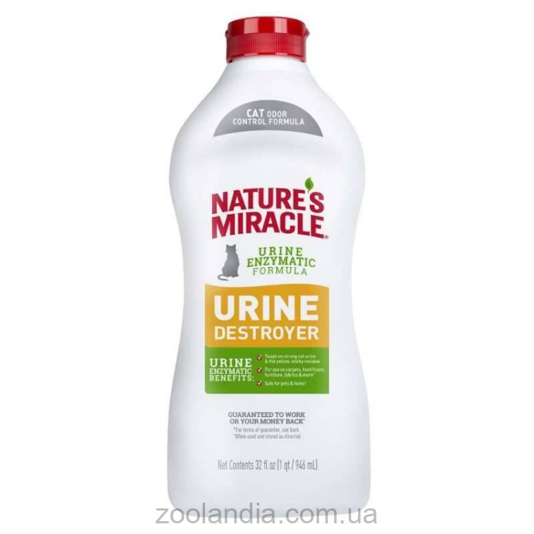 Nature's Miracle (Нейчерс Миракл) Urine Destroyer - Уничтожитель пятен и запахов мочи кошек