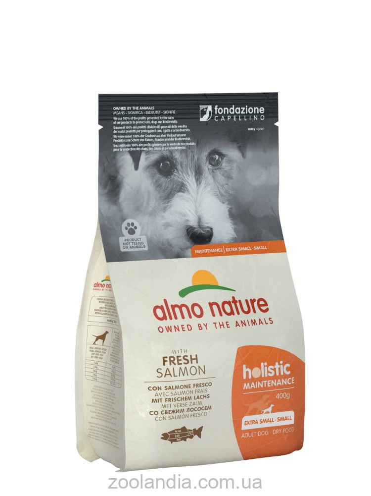 Almo Nature (Альмо Натюр) Holistic Dog XS-S - Сухий корм дорослих собак маленьких порід зі свіжим лососем