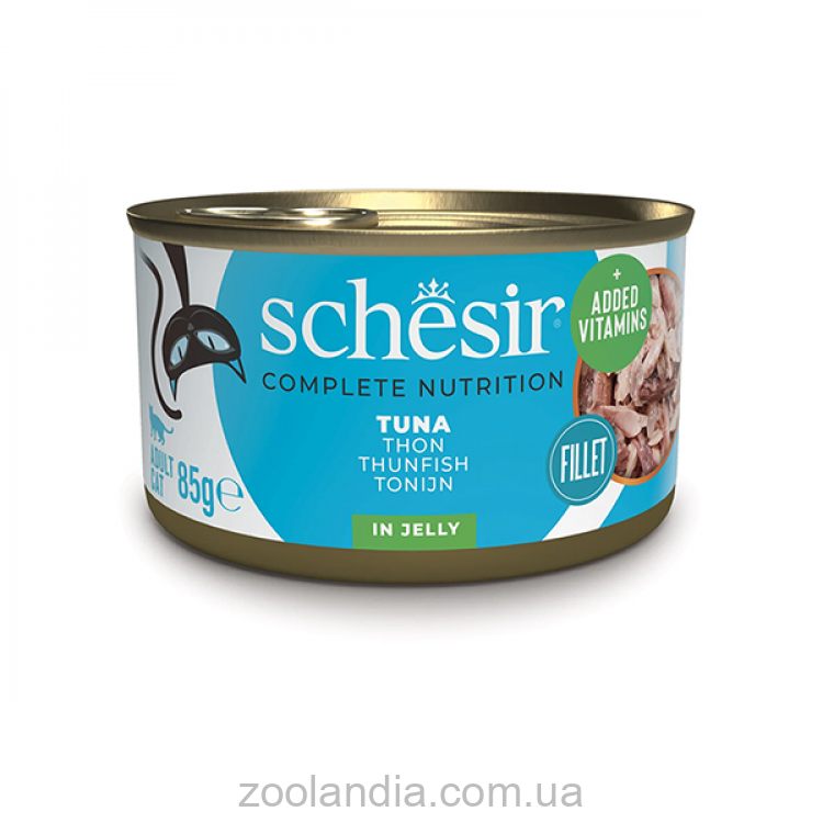 Schesir (Шезір) Tuna - Вологий повнорационный корм консерви для котів, тунець в желе
