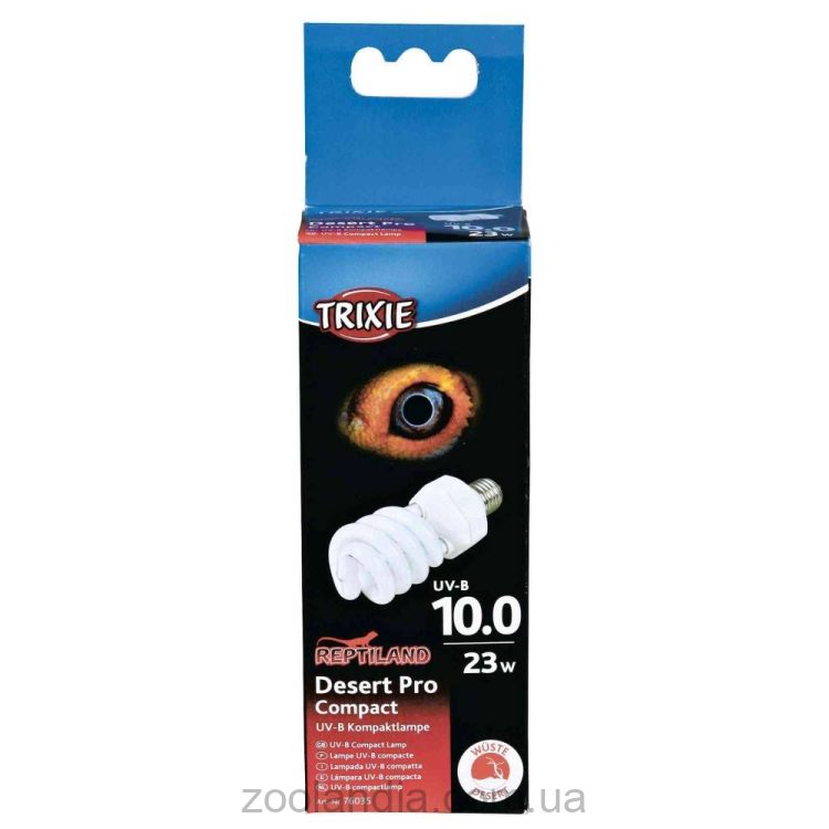 Trixie (Трикси) Reptiland Desert Pro Compact 10.0 - Люминесцентная лампа для облучения лучами УФ-В спектра 23 W