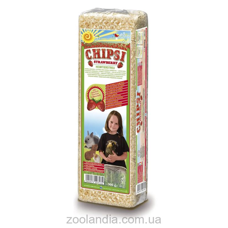 Chipsi (Чипси) Strawberry - Опилки для грызунов с ароматом клубники