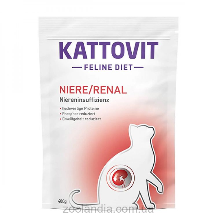 Kattovit Veterinary Niere Renal (Каттовит Ренал) Сухой корм для кошек с заболеваниями почек (птица)