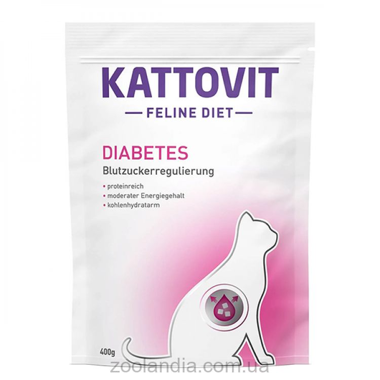 Kattovit Veterinary Diabetes (Каттовит Диабет) - Сухой корм для кошек с сахарным диабетом и ожирением