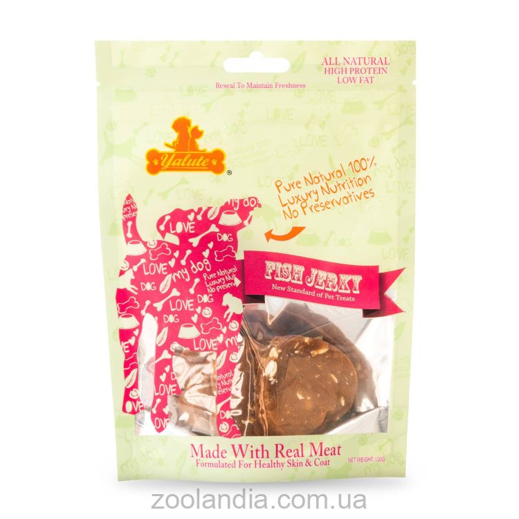 Yalute ( Ялут) Salmon and Oats in Heart Shape - Лакомство для собак (лосось и овес)