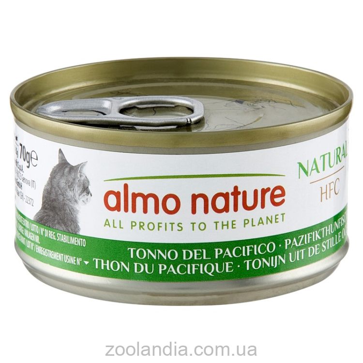 Almo Nature (Альмо Натюр) HFC Adult Cat Jelly Pacific Ocean Tuna - Консервированный корм для взрослых кошек (тихоокеанский тунец)