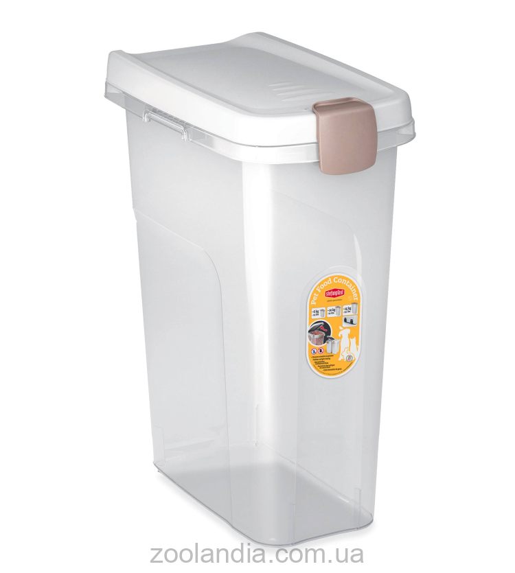 Stefanplast (Стефанпласт) Pet Food - Контейнер для корма,  25 л (10 кг), 39*24*51 см