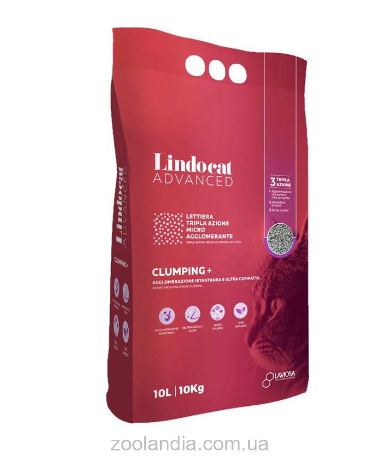 Lindocat (Линдокет) Advanced Clumping + - Бентонитовый наполнитель для кошачьего туалета