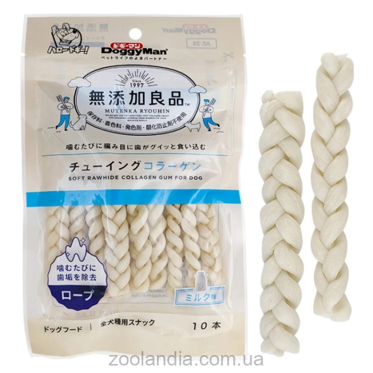 DoggyMan (ДоггиМен) Collagen Gum Twist - Лакомство для собак косичка с коллагеном