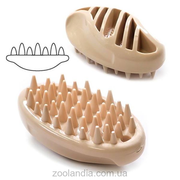 DoggyMan (ДоггиМен) Rubber Brush - Силиконовая щетка для собак и котов