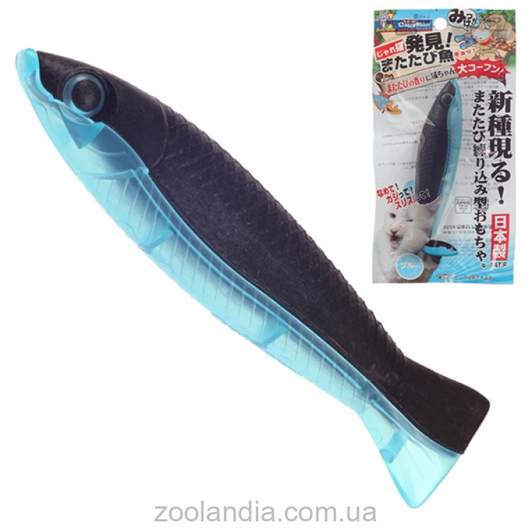 CattyMan (КэттиМен) Fish Blue - Жевательная игрушка для котов с кошачьей мятой (мататаби)