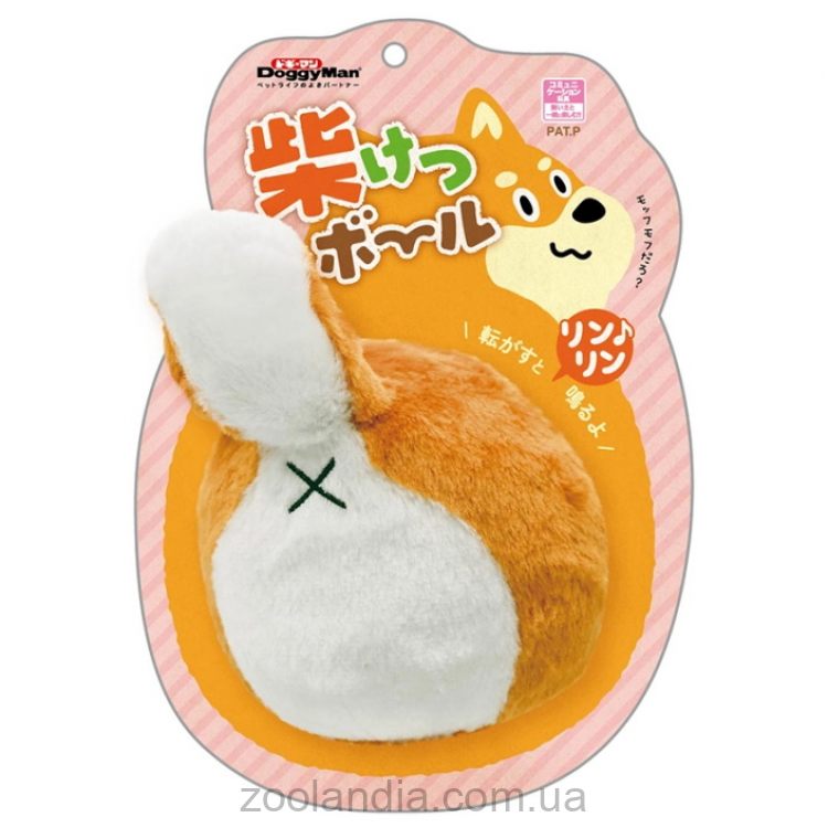 DoggyMan (ДоггиМен) Shiba Inu - Мягкая игрушка для собак с колокольчиком