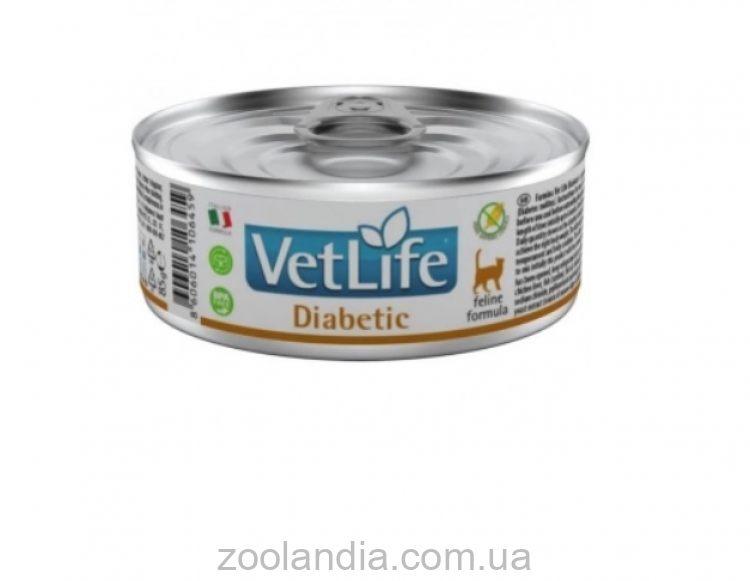 Farmina (Фармина) Vet Life Diabetic - Лечебные консервы для кошек при сахарном диабете