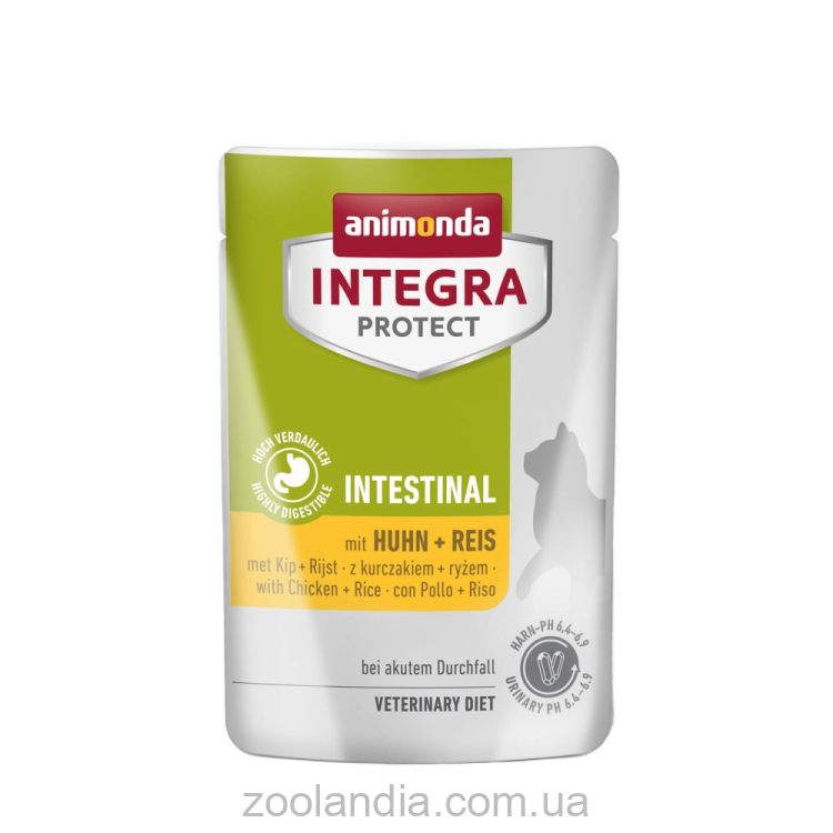 Animonda (Анимонда) Integra Protect Intestinal with Chicken + Rice - Консервированный ветеринарный корм для кошек при заболеваниях ЖКТ