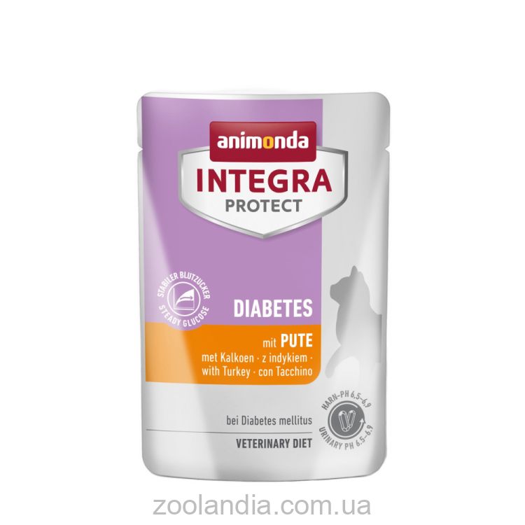 Animonda (Анимонда) Integra Protect Diabetes with Turkey - Консервированный ветеринарный корм для кошек при диабете,с индейкой