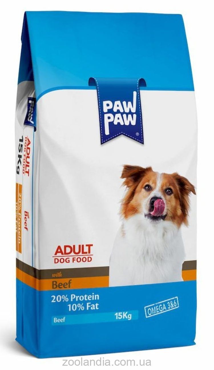 Pawpaw (Паупау) Adult Dog Food with Beef сухой корм для собак (говядина)