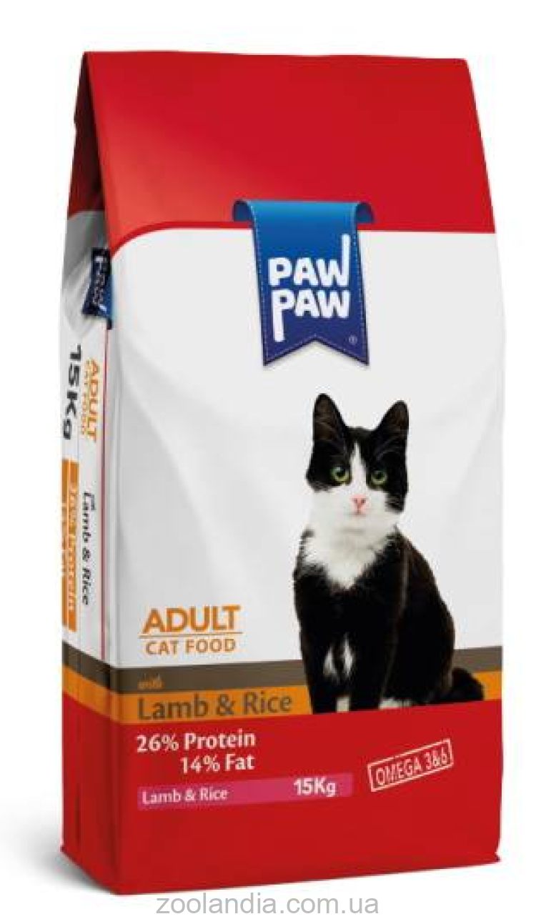 Pawpaw (Паупау) Adult Cat Food with Lamb & Rice сухой корм для кошек (ягненок и рис)