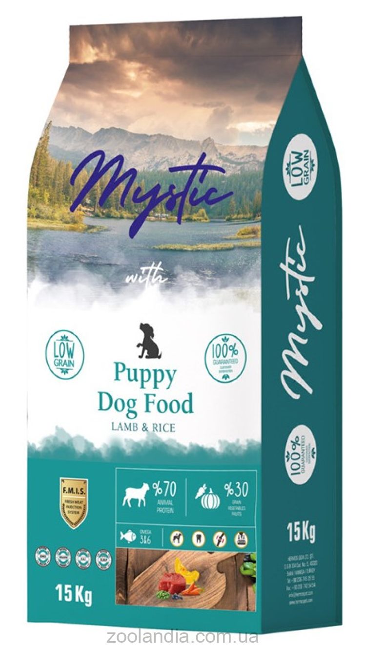 Mystic (Мистик) Puppy Dog Food with Lamb & Rice сухой корм для щенков (ягненок и рис)