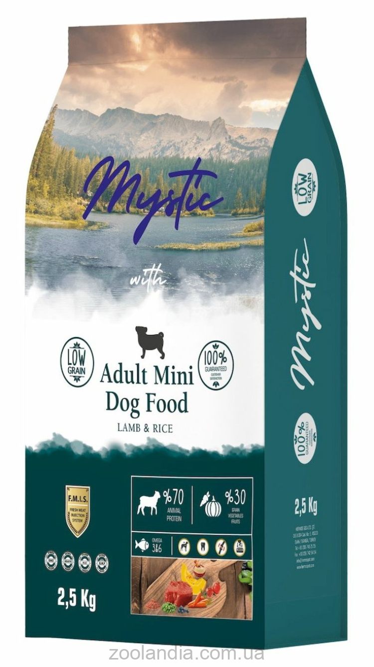Mystic (Мистик) Adult Mini with Lamb & Rice сухой корм для собак мини пород (ягненок и рис)