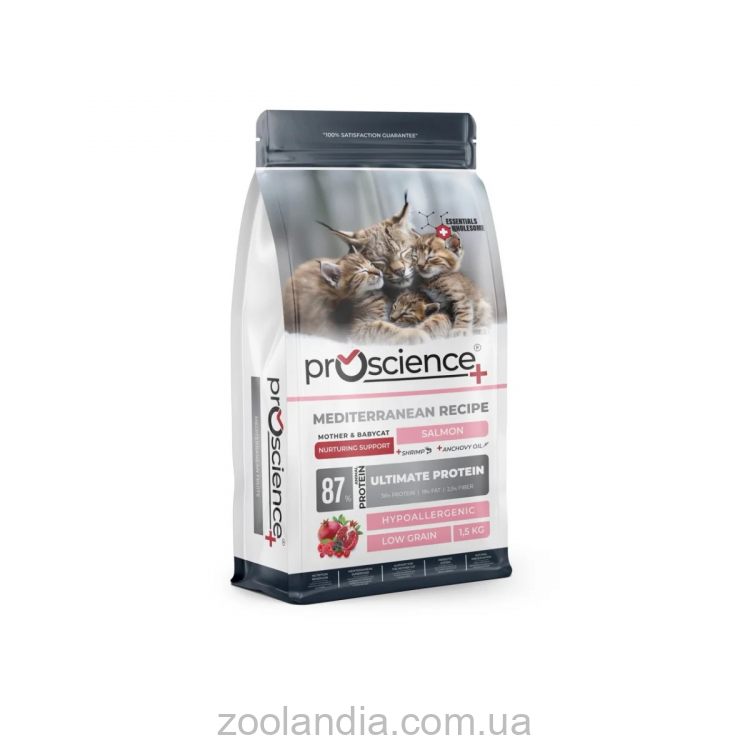 ProScience (ПроСайенс) Nurturing Support Mother & Baby Salmon - Сухой корм для котят и кормящих кошек (лосось)
