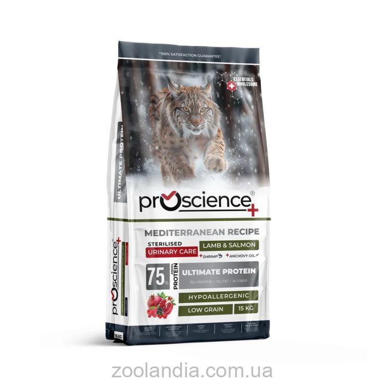 ProScience (ПроСайенс)  Sterilised Urinary Care Lamb & Salmon - Сухой корм для стерилизованных котов (ягненок и лосось)