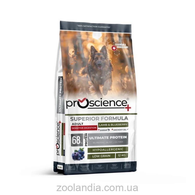 ProScience (ПроСайенс) Sensitive Digestion Adult Lamb & Blueberry - Сухой корм для собак с чувствительным пищеварением (ягненок и черника)