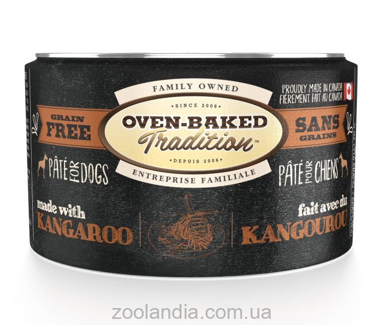Oven-Baked (Овен Бекет) Tradition Kangaroo - влажный корм для собак из свежего мяса кенгуру