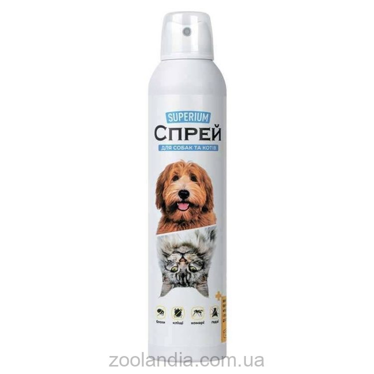 Superium (Супериум)  - Противопаразитарный спрей для собак и котов