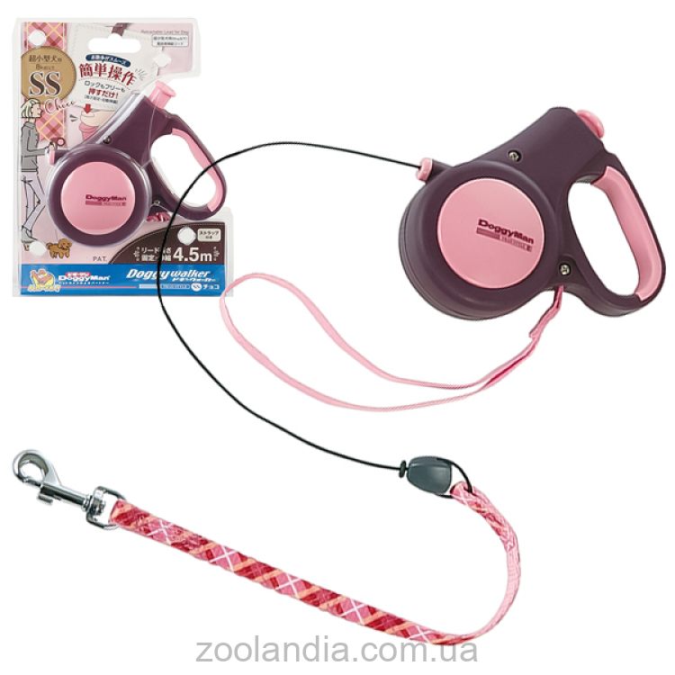 DoggyMan Doggy Walker SS Поводок-рулетка для собак до 8кг, трос 4.5м