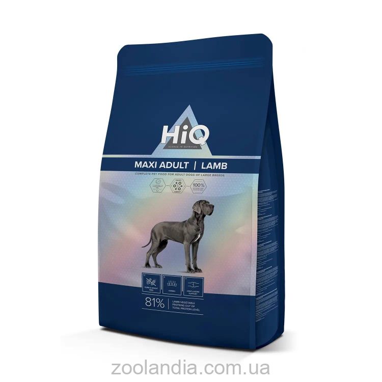 HiQ (Хайкю) Maxi Adult Lamb  - Сухой корм для взрослых собак крупных пород