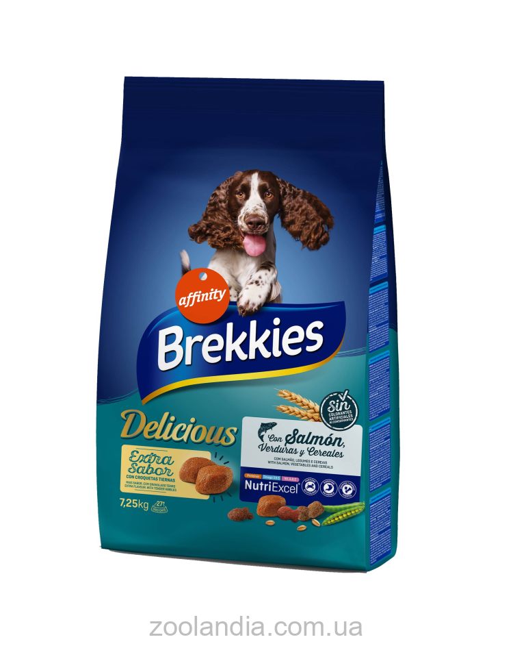 Brekkies (Брекис) Dog Delice Fish - Сухой корм для собак всех пород с рыбой