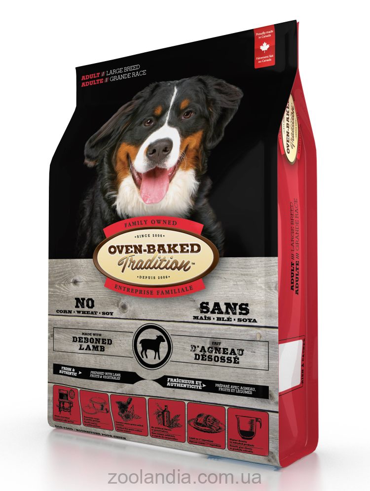 Oven-Baked (Овен Бекет) Tradition adult large breed lamd - Сухой корм для собак больших пород со свежим мясом ягненка