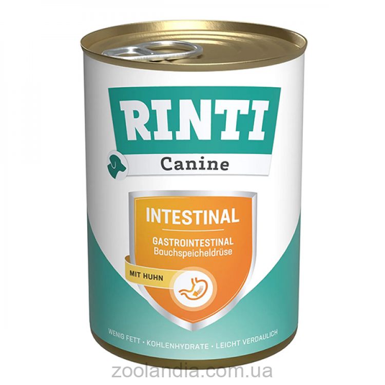 Rinti (Рінті) Canine Veterinary Intestinal mit Huhn - Вологий лікувальний корм для собак із захворюваннями ШКТ та підшлункової залози (курка)