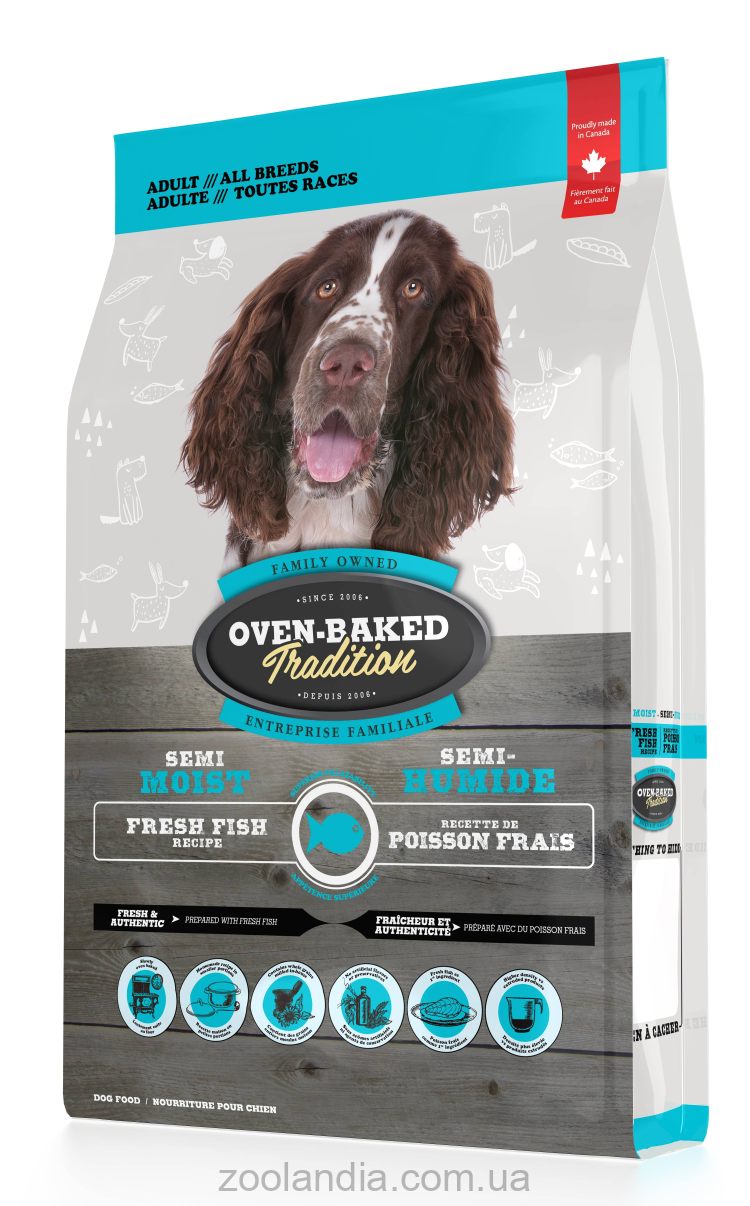Oven-Baked (Овен Бекет) Tradition Semi Moist Fish - полувлажный корм для собак всех пород со свежего мяса рыбы