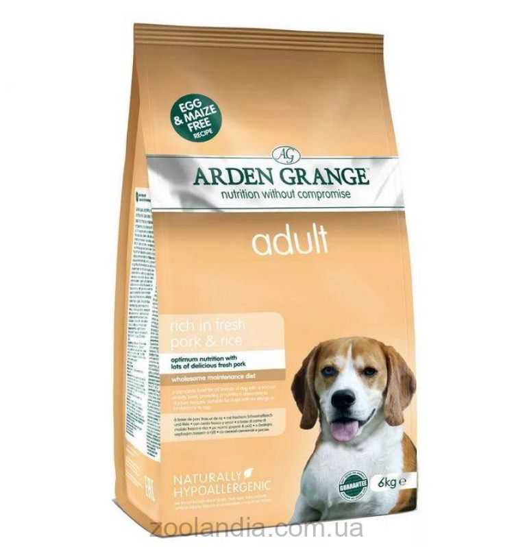 Arden (Арден Гранж) Adult Dog Pork & Rice - Корм для взрослых собак со свининой и рисом