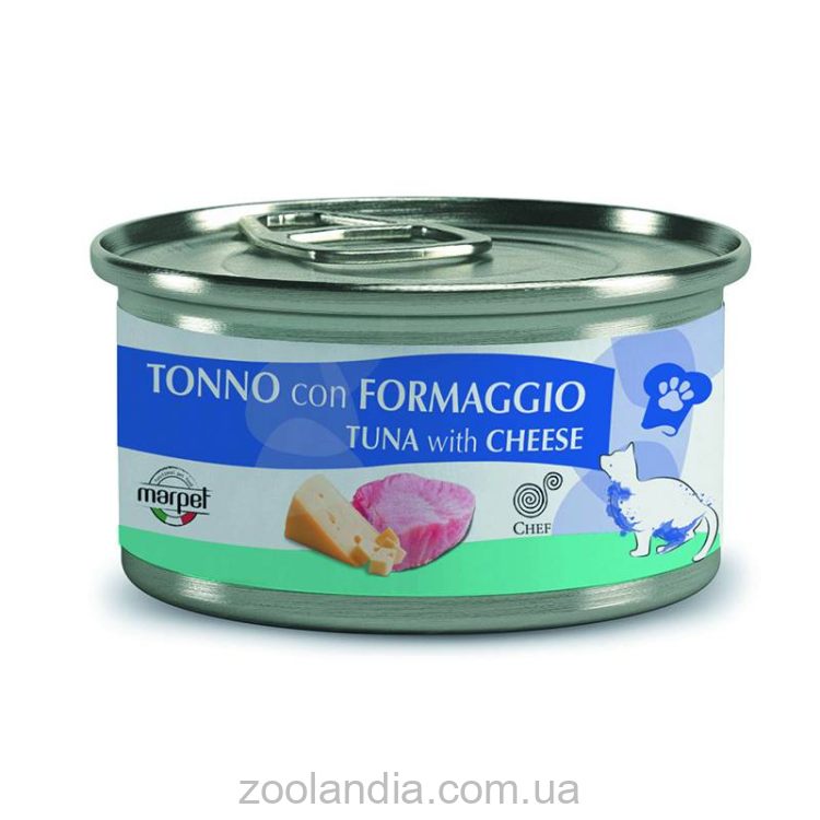 Marpet (Марпет) Aequilibria Chef - Дополнительный консервированный корм для кошек (тунец/сыр)