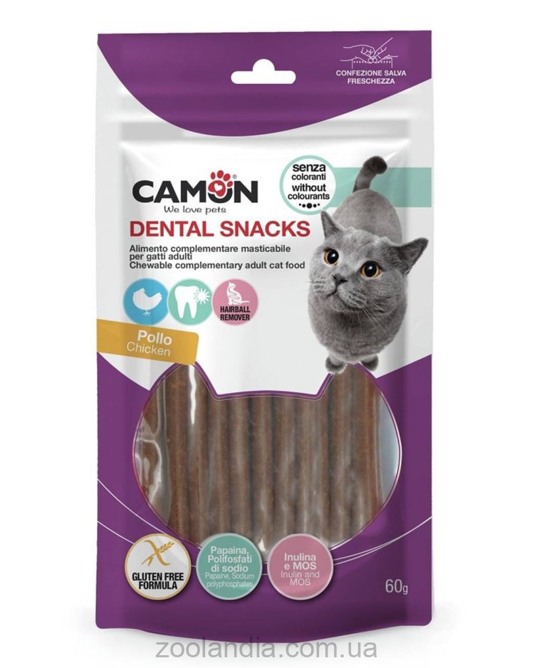 Camon (Камон) - ласощі для котів курячі палички 8х0,5 см - 60г