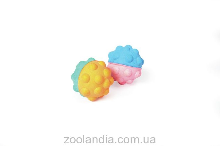 Camon( Камон) Игрушка для кота "Мяч атом", губка, 2 шт