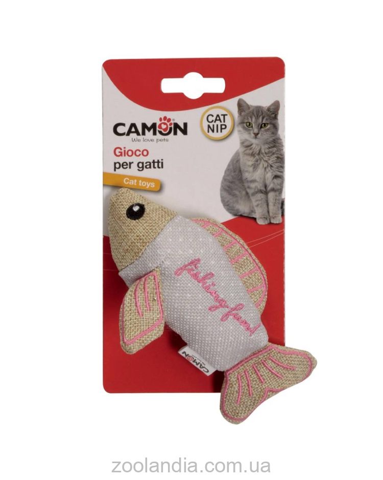 Camon (Камон) Gioco per gatti - игрушка для котов разноцветные рыбки 13,5см