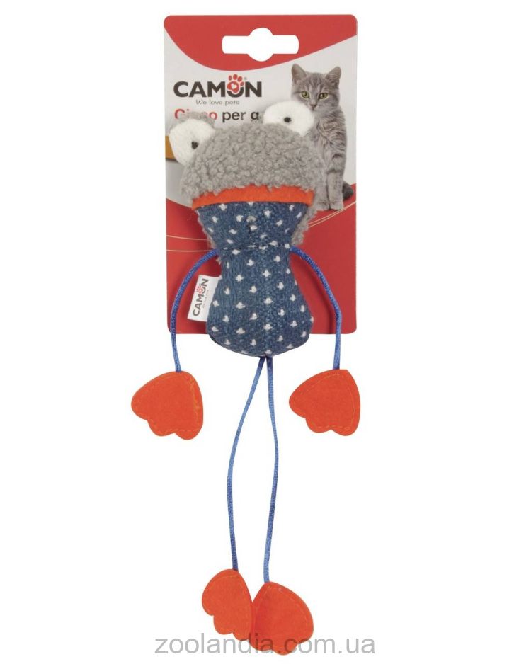 Camon (Камон) Gioco per gatti - игрушка для кошек с кошачьей мятой Лягушка 10см