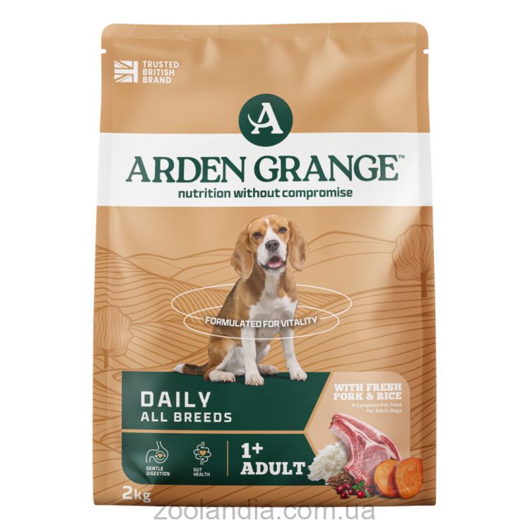Arden (Арден Гранж) Adult Dog Pork & Rice - Корм для дорослих собак зі свининою та рисом