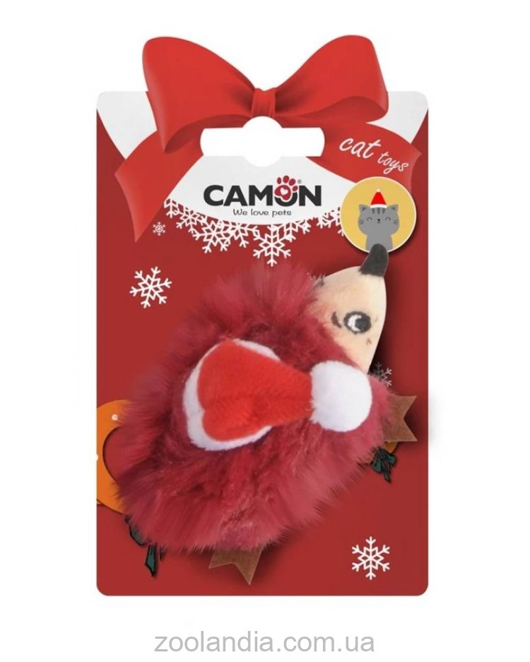 Camon (Камон) - игрушка для кошек Ежик в шапке 9 см