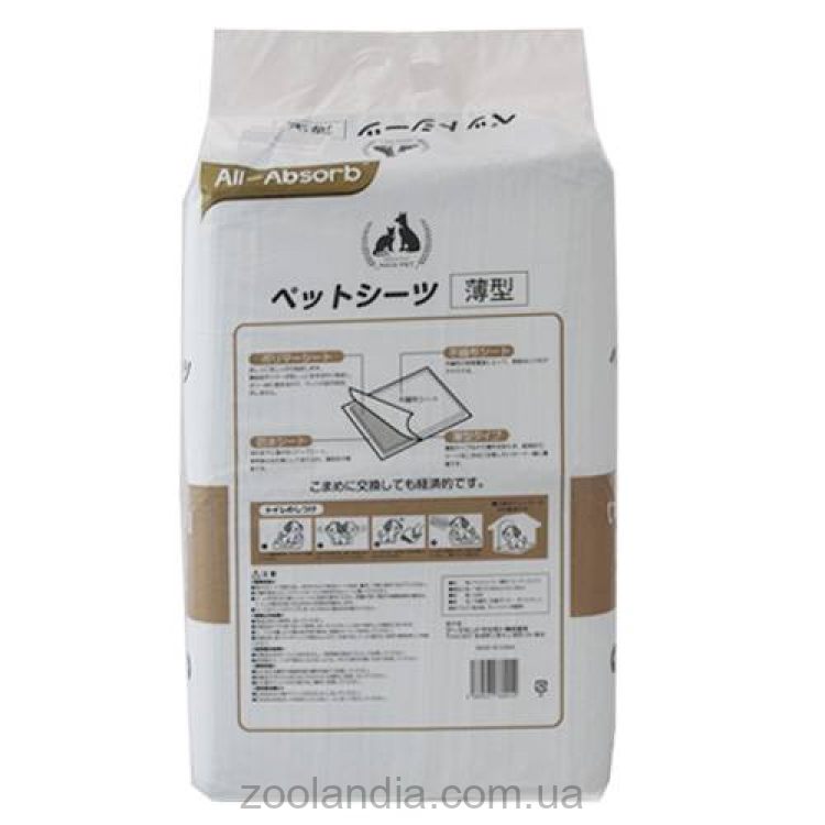 All-Absorb (Ол-Абсорб) Training Pads Basic Japanese style - Пеленки тренировочные для собак и щенков (60x90 см)